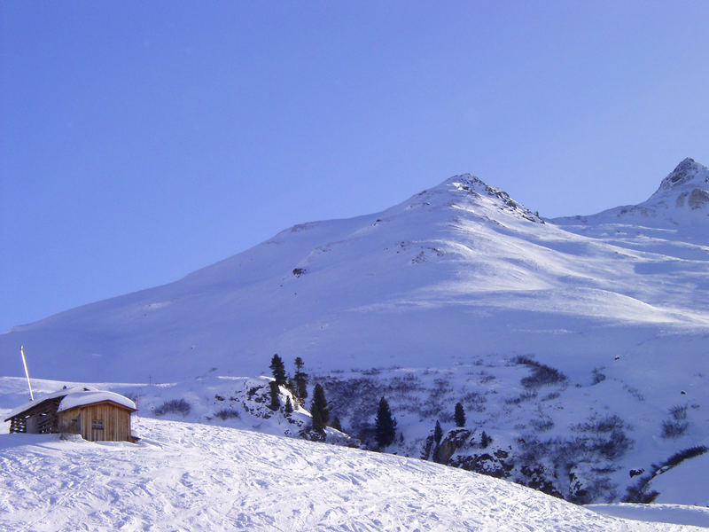 Hütte in den Bergen