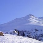 Hütte in den Bergen