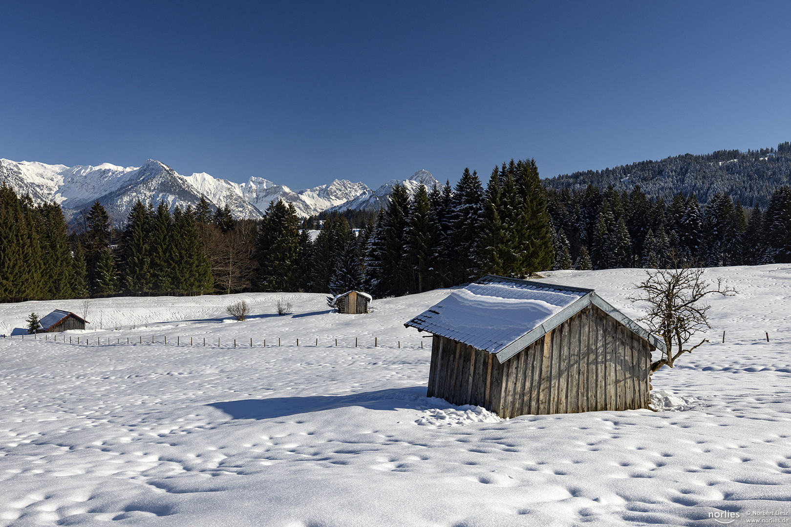 Hütte in den Bergen