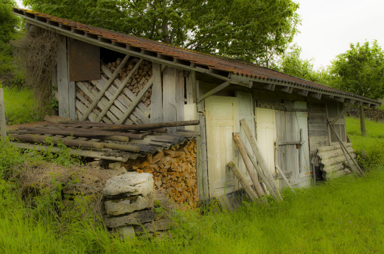 Hütte in den Reben