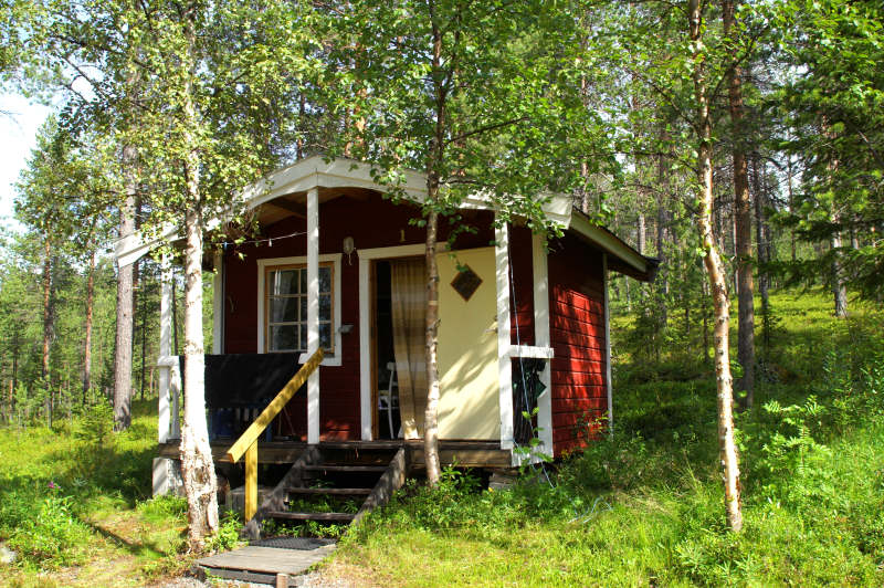 Hütte in Nord-Schweden