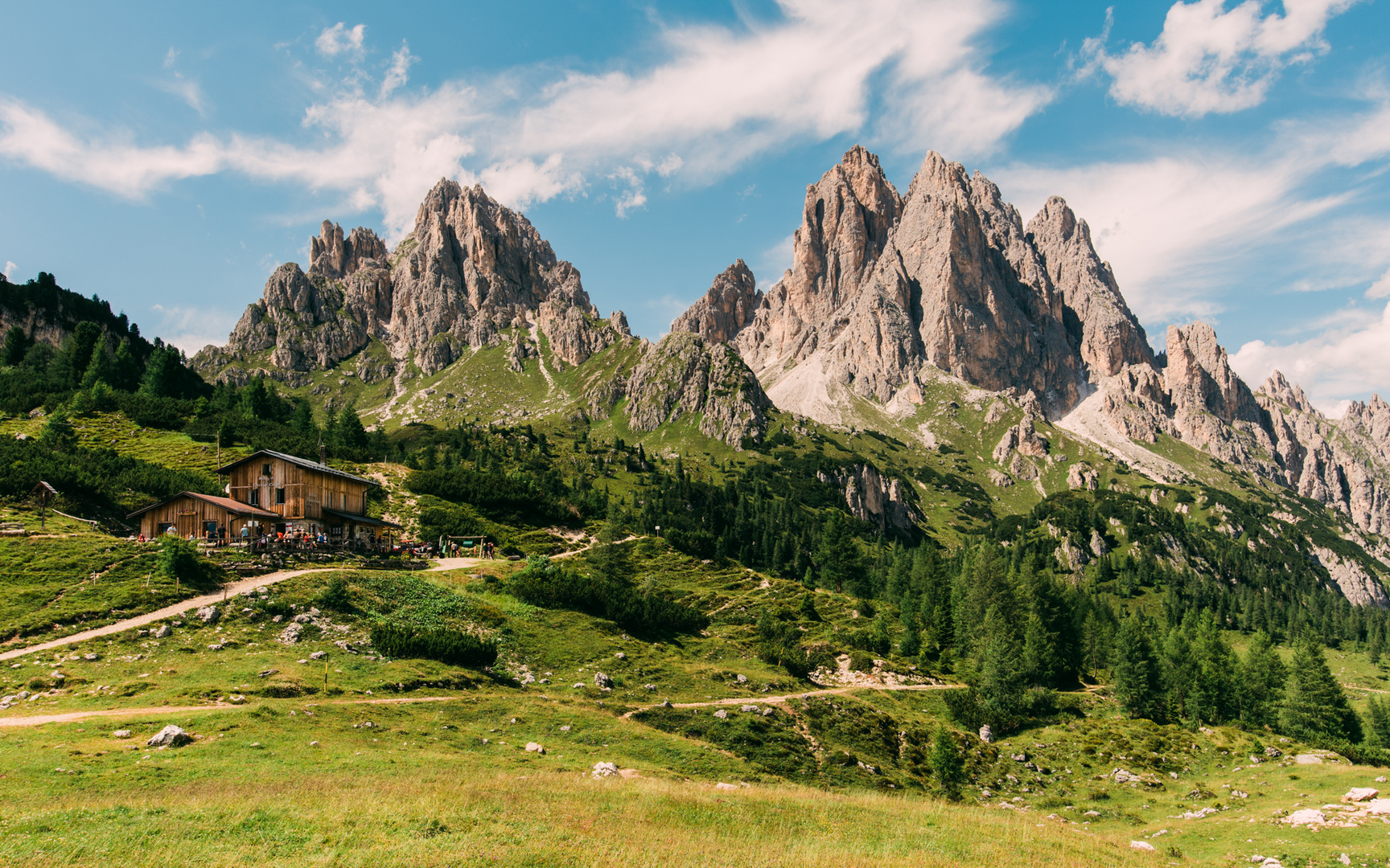 Hütte in Sextener Dolomiten 2018