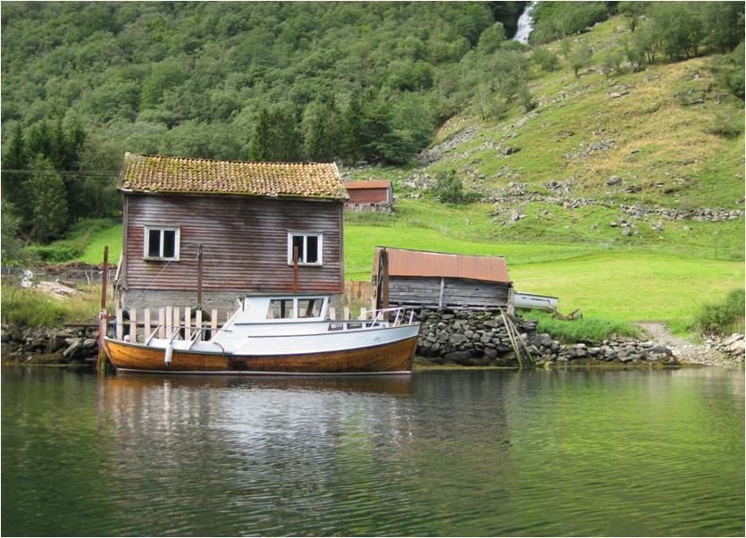 Hütte mit Boot Foto & Bild landschaft, bach, fluss & see, see, teich