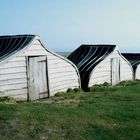 Hütten auf Lindisfarne