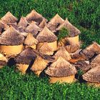 Hütten einer Kirdi-Familie in Nordkamerun
