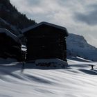 Hütten im Schnee