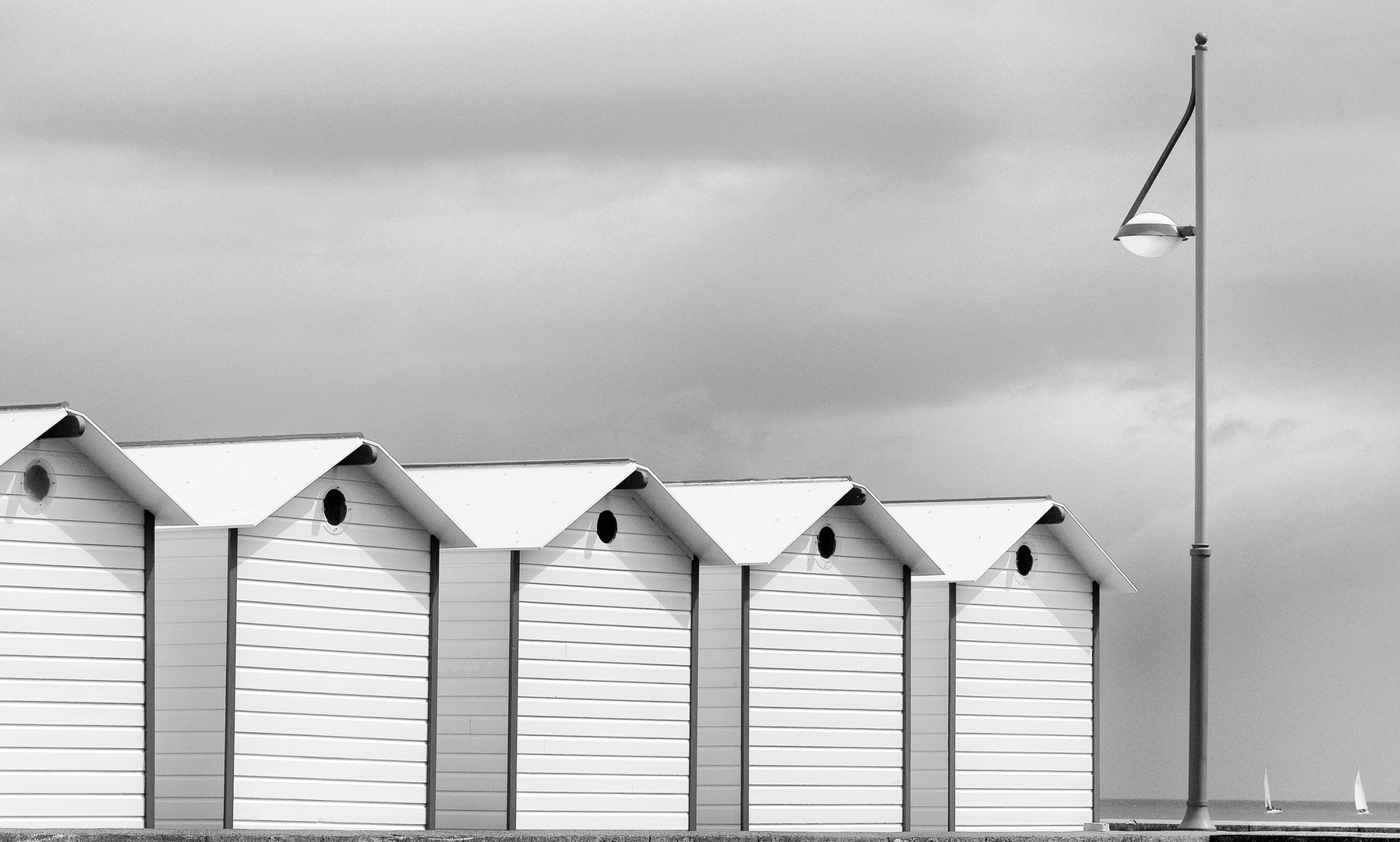 Hüttenarchitektur am Meer