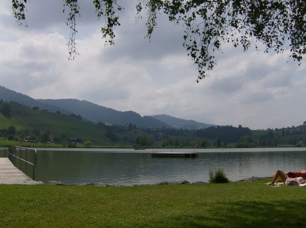 Hüttensee bei Hütten ZH, Schweiz Foto & Bild landschaft, bach, fluss