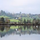 Hüttnersee mit Hütten