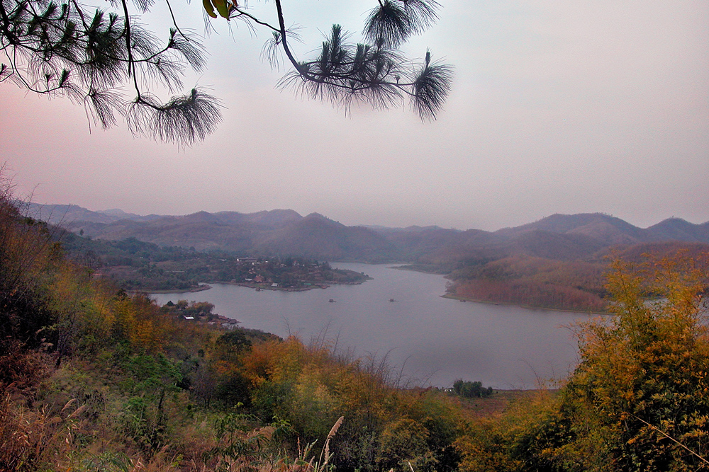 Huey Krathing dam in Loei province northern Thailand