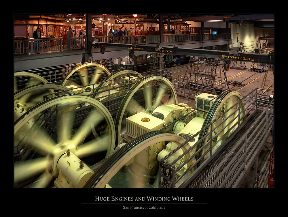 Huge engines and winding wheels