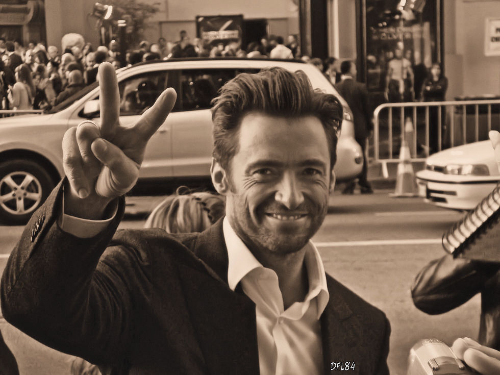 Hugh Jackman auf der Filmpremiere in LA vor dem Chinese Theatre