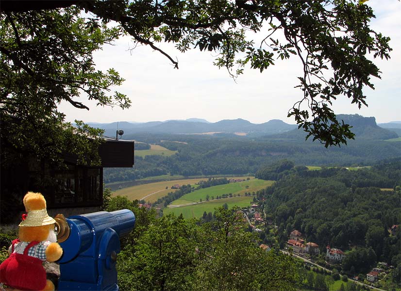 Hugo auf der Bastei