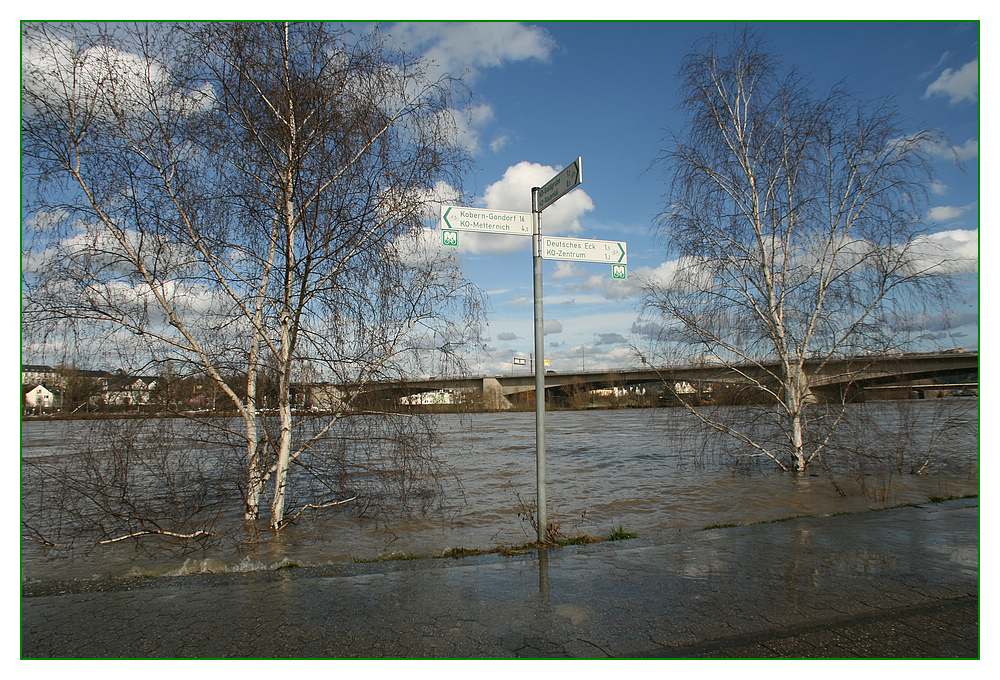 Huhwasser an der Mussel