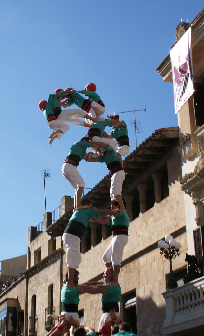 Human castle. Catalonia style