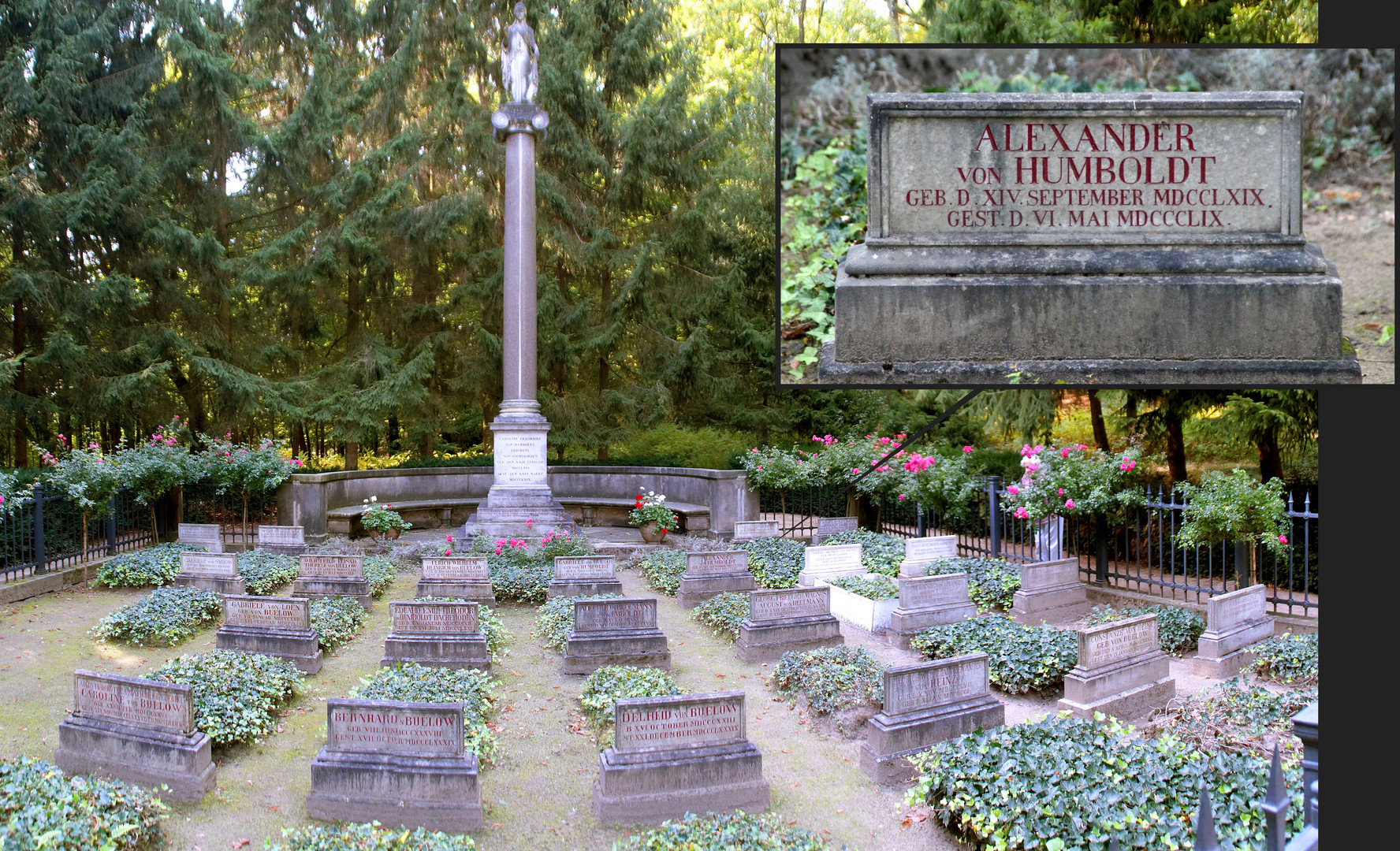 Humboldt-Familiengrabstätte in Tegel