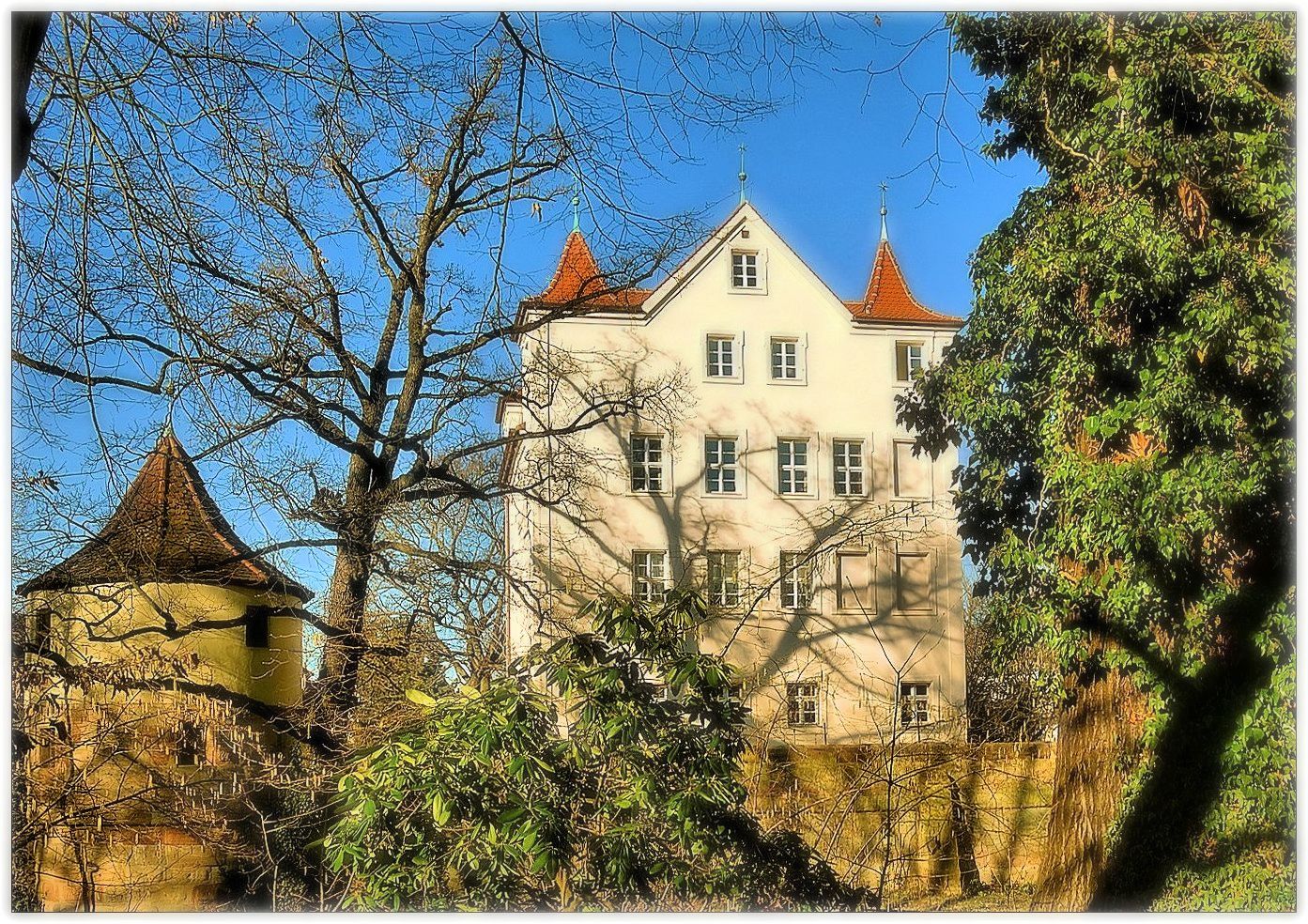 Hummelsteiner Park mit Schloss