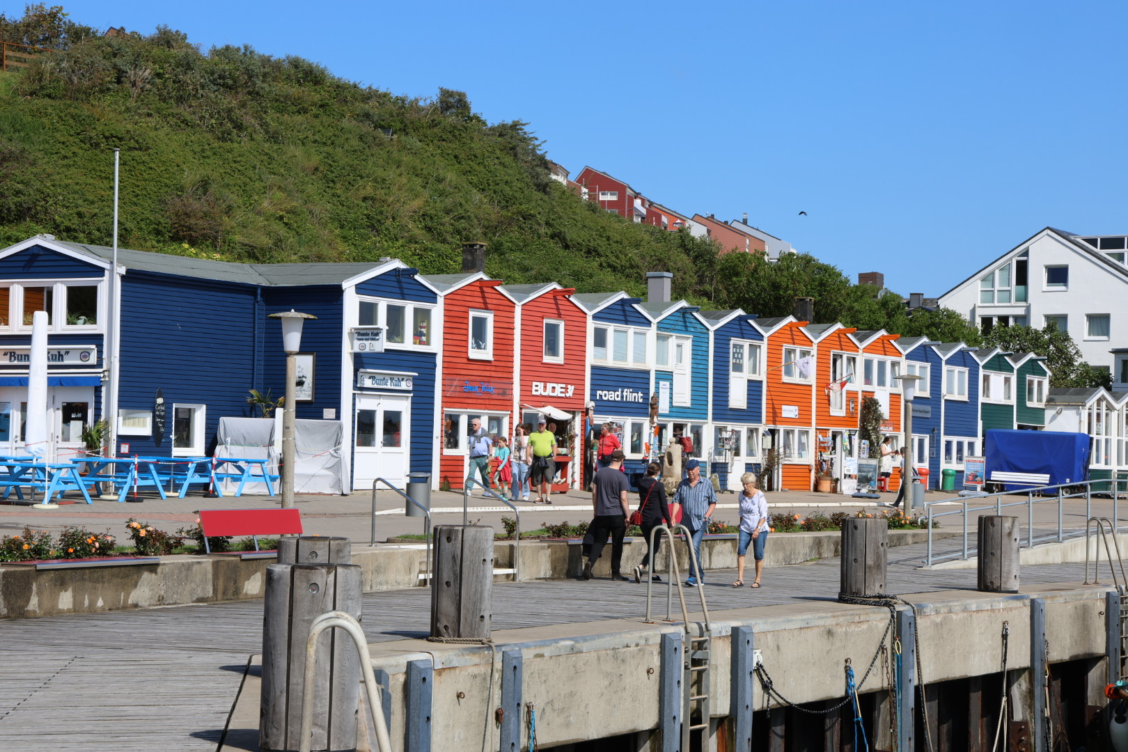 Hummerbuden am Helgoländer Hafen 