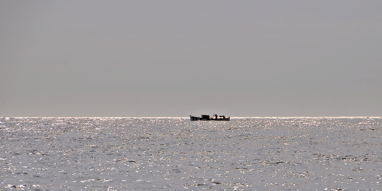 Hummerfischer auf Helgoland