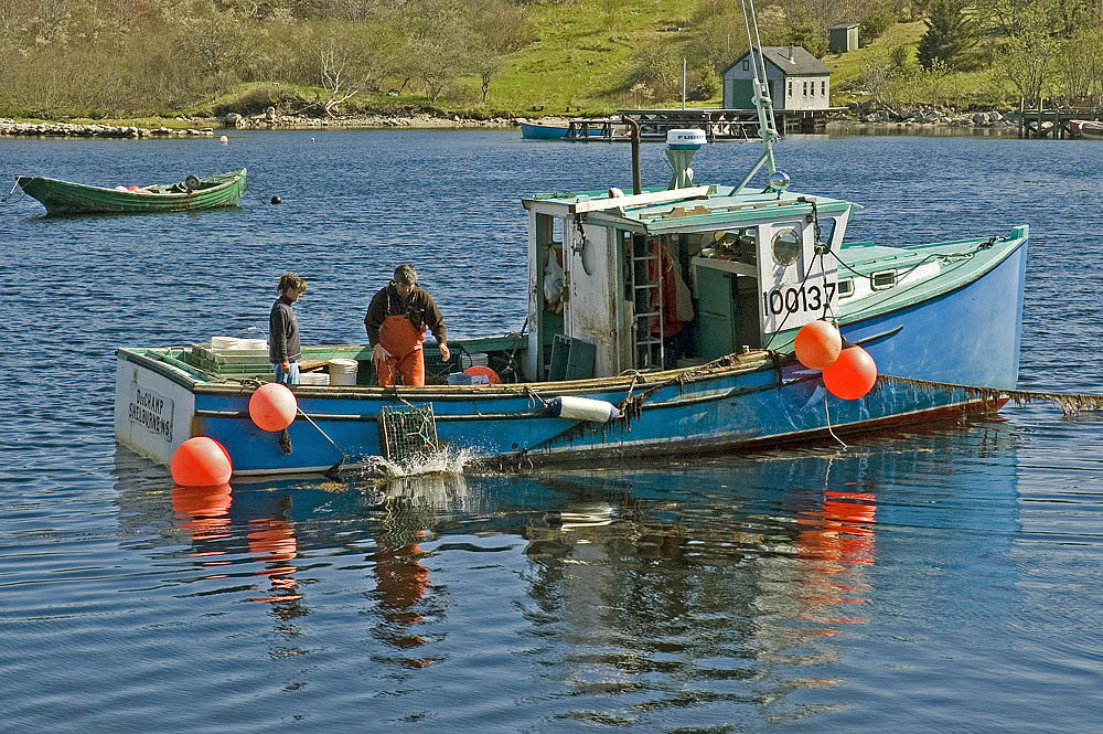 Hummerfischer, Nova Scotia, Nähe Lunenburg