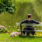 Hund und Herrchen - Gut Panker/Schleswig-Holstein