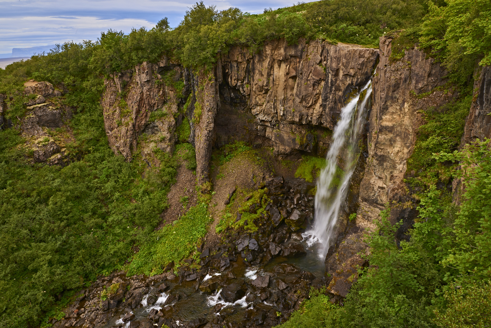 Hundafoss Wasserfall, Island