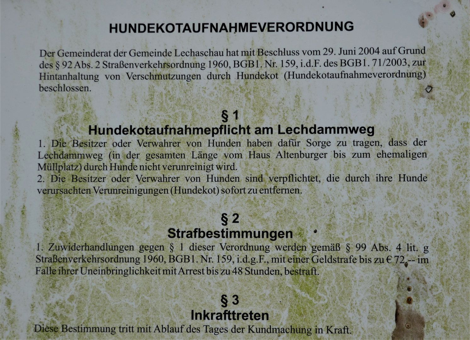 Hundekotaufnahmeverordnung