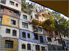 Hundertwasser-Haus aus der Nähe