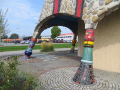 Hundertwasser Markthalle Altenehein / Stützendetail