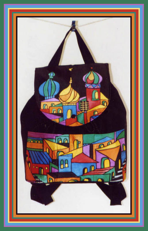 Hundertwasser Motive auf Rucksack