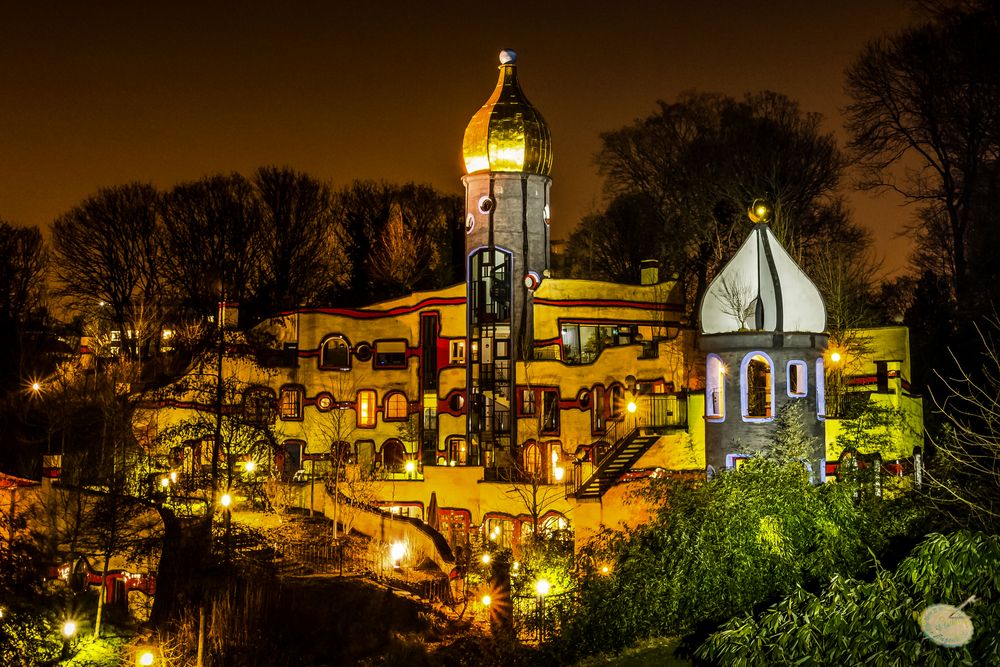 Hundertwasserhaus im Grugapark Essen - Parklichter 2015