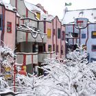 Hundertwasserhaus im Winter