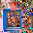 Hundertwasserhaus Innenhof Fenster