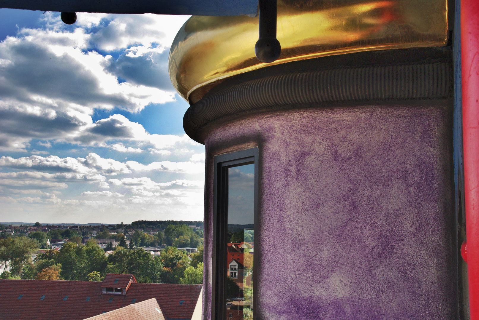 Hundertwasserturm in der Brauerei Kuchlbauer