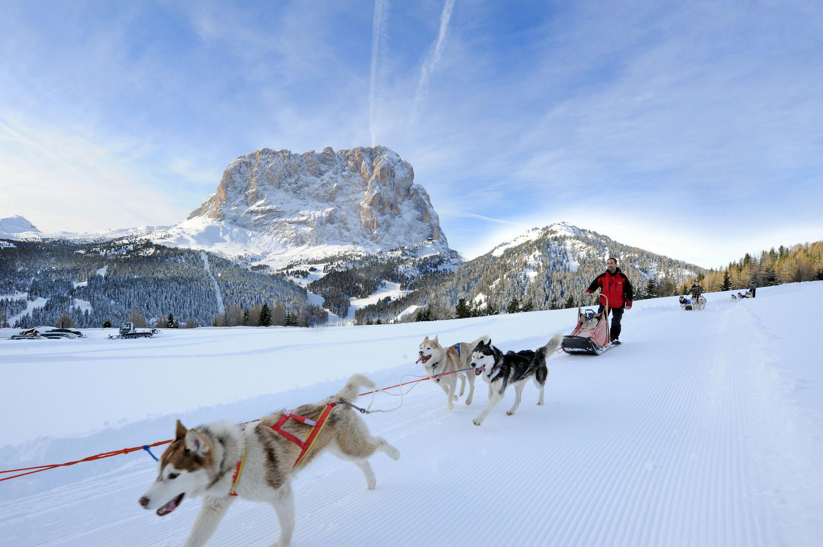 Hundeschlittenfahrten in Val Gardena-Gröden