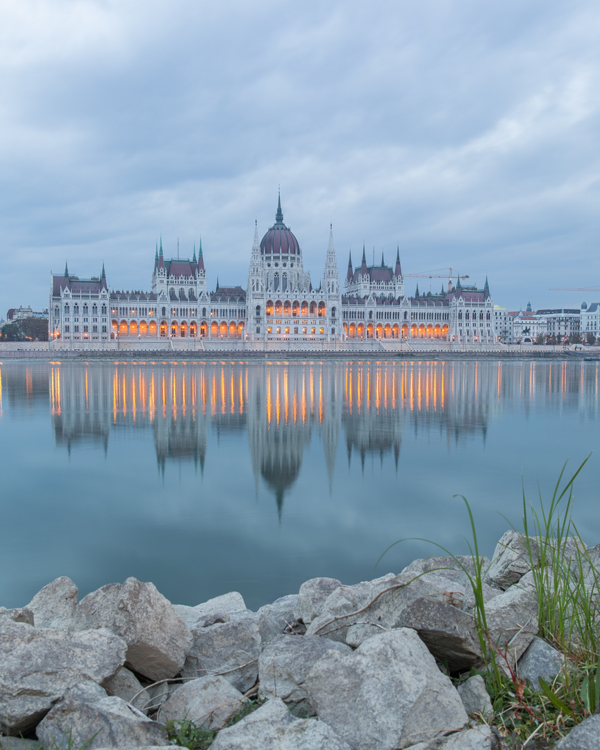 Hungarian Parliament in the early morning