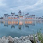 Hungarian Parliament in the early morning