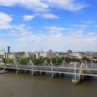 Hungerford Bridge und Golden Jubilee Bridge