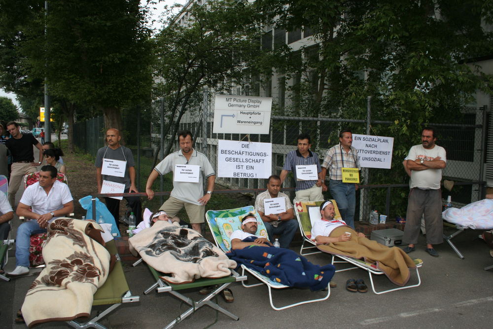 Hungerstreik vor Tor 1