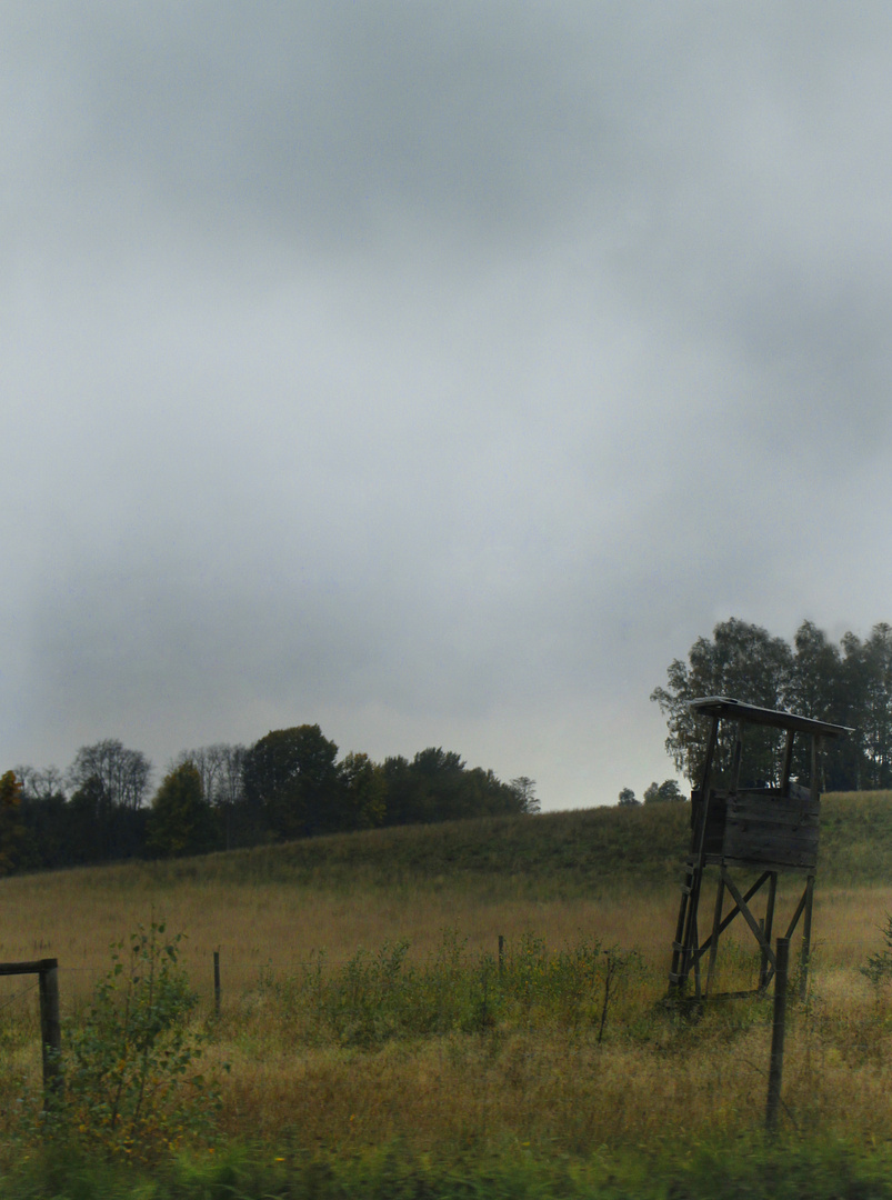 hunting tower in the middle of sweden