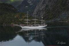 Hurtigrute gegen Norden ... Einfahrt Trollfjord