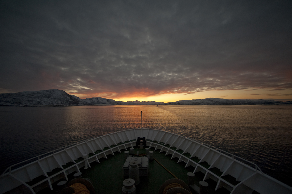 Hurtigruten 2012 - Sonnenaufgang