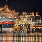 Hurtigruten Schiffe in der Werft