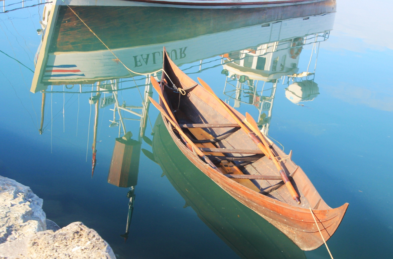 Húsavík harbour in the morning