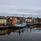 Husum - Blick auf den Binnenhafen...