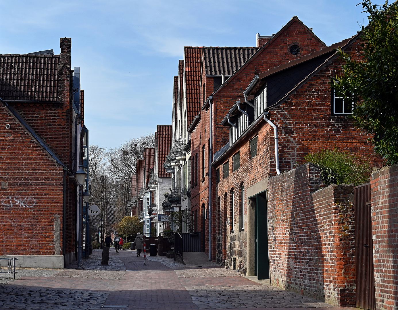 Husum Markt und Gassen in der Altstadt