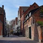 Husum Markt und Gassen in der Altstadt