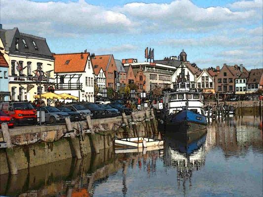 Husum - Stadthafen am Markt
