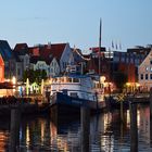 Husumer Binnenhafen am späten Sommerabend