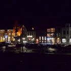 Husumer Binnenhafen bei Nacht